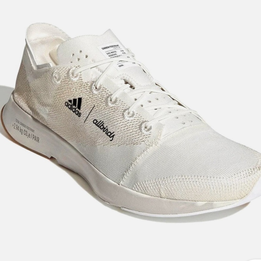 Adidas Men's Adizero X Allbirds 2.94 KG Co2E Sneaker, Non Dyed/Core